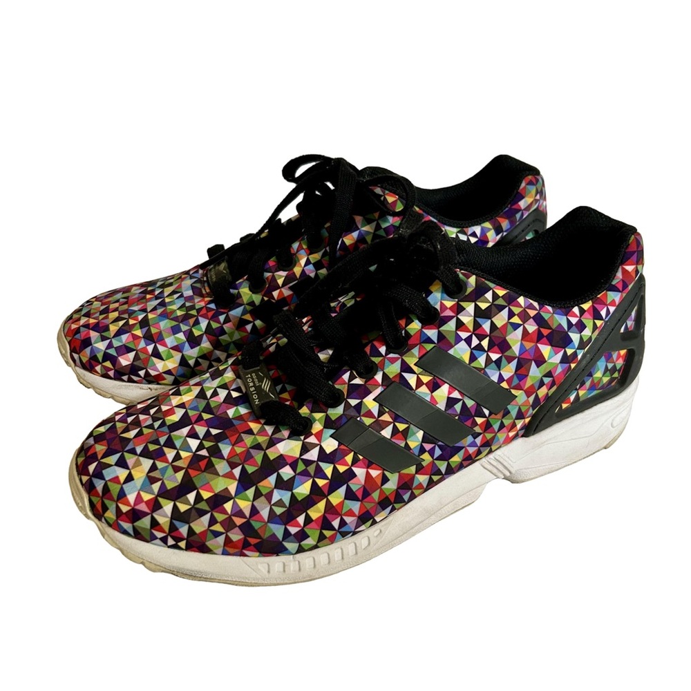 Adidas Torsion Zx Flux Multi-Color Prism Running Training Sneakers Mens Size 8
